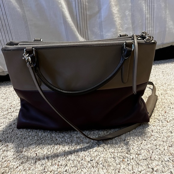 Coach purse, dark purple and grey, in a good condition - Picture 8 of 8